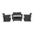 Tisdale 4-Piece UV Resistant Outdoor Conversation Set with Cushions-27864324-39799123