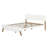 Mid Century Modern Solid Wood Panel Bed-1434296477