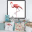 Flamant rose sur une patte - reproduction sur toile-67467012-67467005