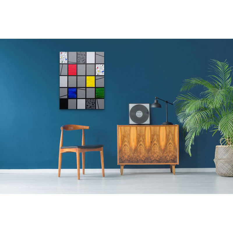 Mosaic Color Grid: The Dance, Structure & Movement Painting by Eddie Bruckner