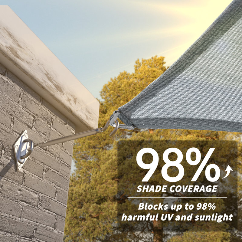 Voile d'ombrage Royal Shade Triangle Pro Ring, 20 pi x 20 pi x 20 pi, Gris