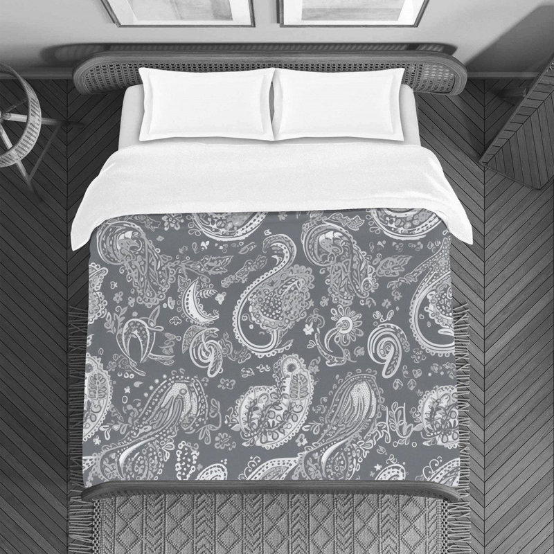 Paisley Bedding, Queen Duvet Cover