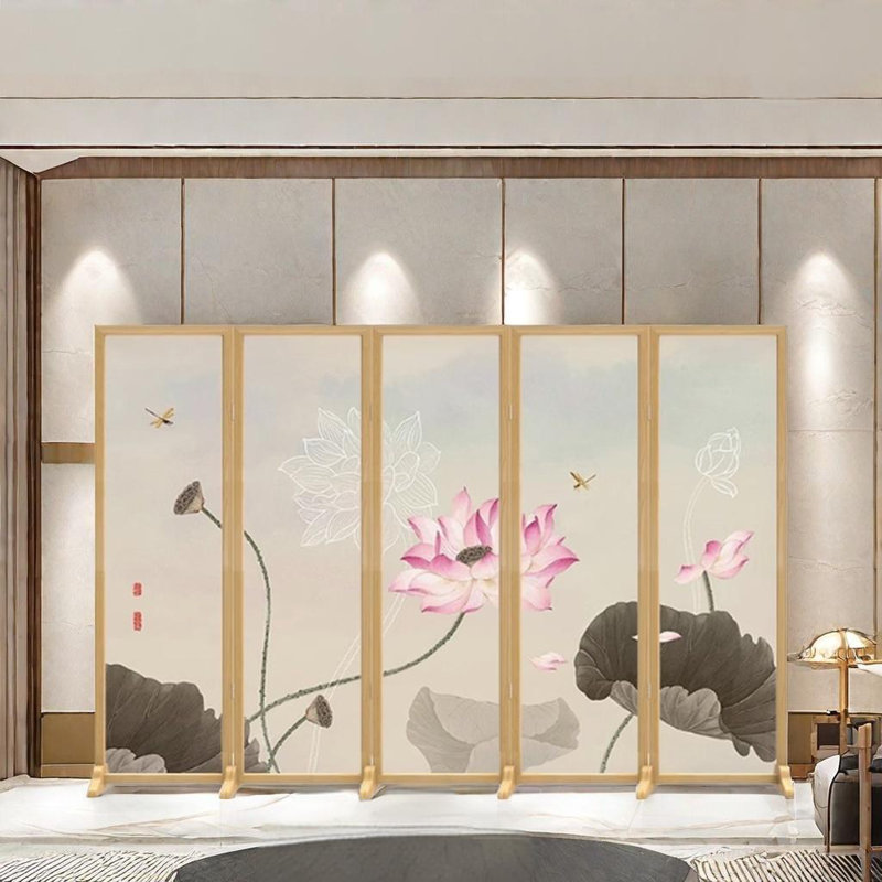 Modern Lotus Foldable Screen