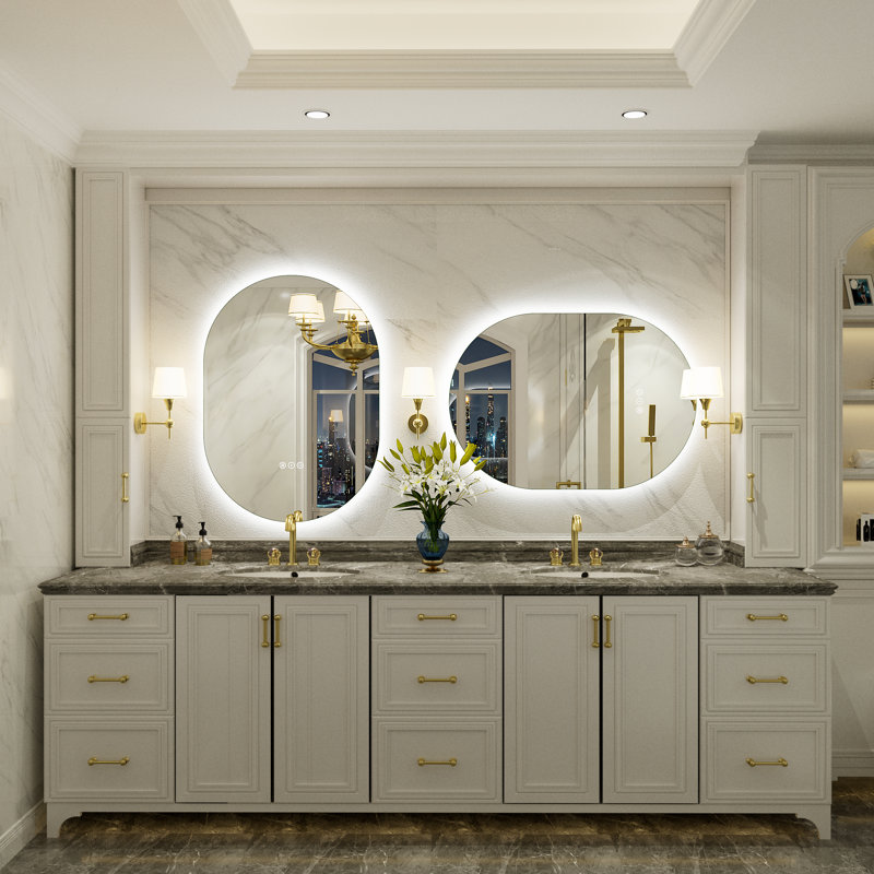 Aevar LED Lighted Wall Mirror, 28" x 20"
