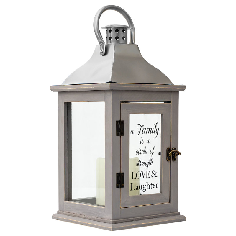 13'' H Tabletop Lantern with Candle Included