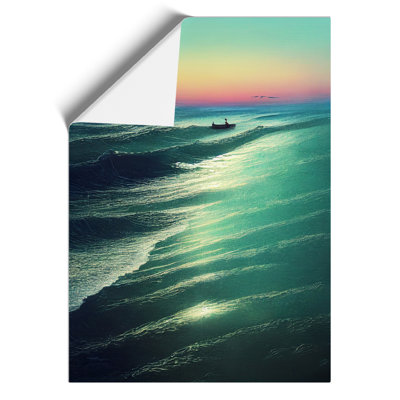 Boat By The Coast - Wall Art