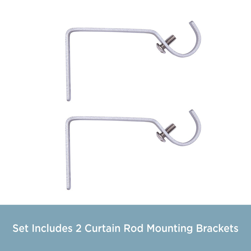 Brackets Steel Brackets, Satin Nickel