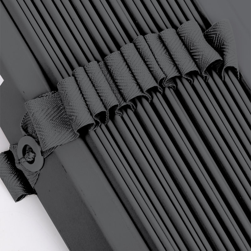 Fauxwood Tape Venetian Blind, Charcoal, 75cm W x 150cm L