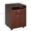Organisateur de rangement mobile avec tiroir et armoire, support d'imprimante avec roulettes, brun