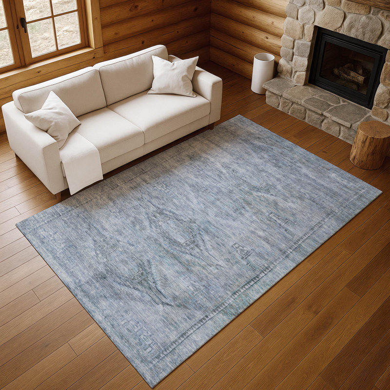 Premium Machine Washable Marasco AMF1631 Global Rug, Rectangle 5' x 7'6"
