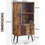 Adedoyin Standard Rustic Bookcase Industrial Rustic Cabinet Sideboard Living Room Furniture