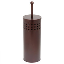 Oil-Rubbed Bronze Toilet Brush with Canister 2-Pack 