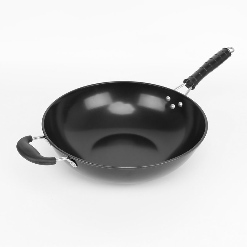 Belfry Kitchen Sharell Non-Stick Carbon Steel Wok