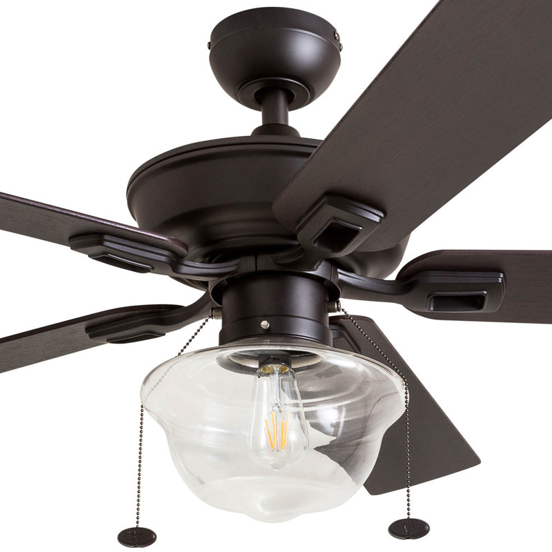 Ventilateur de plafond intérieur et extérieur de 52 po avec lumière Abner