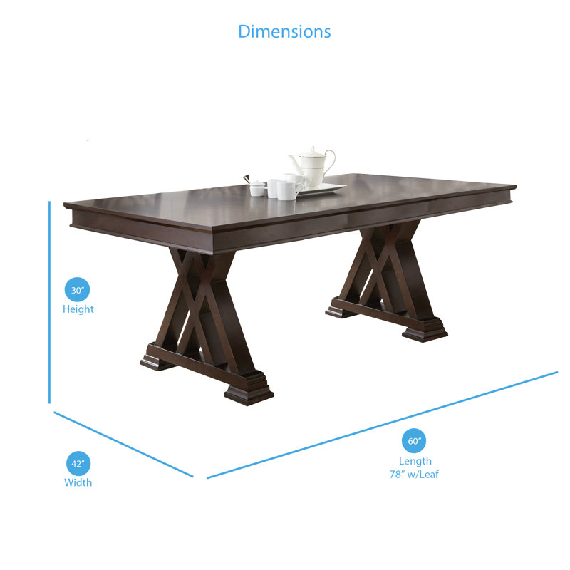 Earlville Extendable Ash Solid Wood Base Dining Table