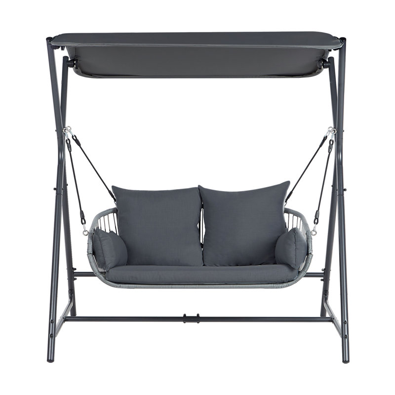 Patio Swing FIASTRA Metal , Dark Grey