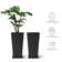 Amimma Tall Planters, 2 Set Large Rectangular Tall Planters for Outdoor Plants