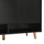 Armoire à chaussures noire avec tablettes personnalisables et quincaillerie fonctionnelle, intérieur spacieux et look élégant-883058731