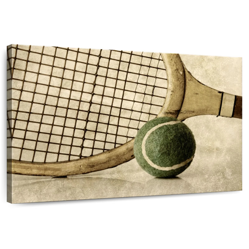 Raquette et balle de tennis Sireci, H 32 po x l 48 po