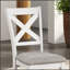 Chaises de salle à manger modernes en chêne rustique avec dossier croisé et sièges rembourrés confortables pour un usage quotidien élégant