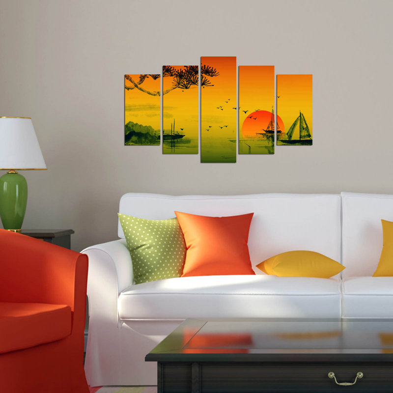 5 Piece No Frame Print on MDF