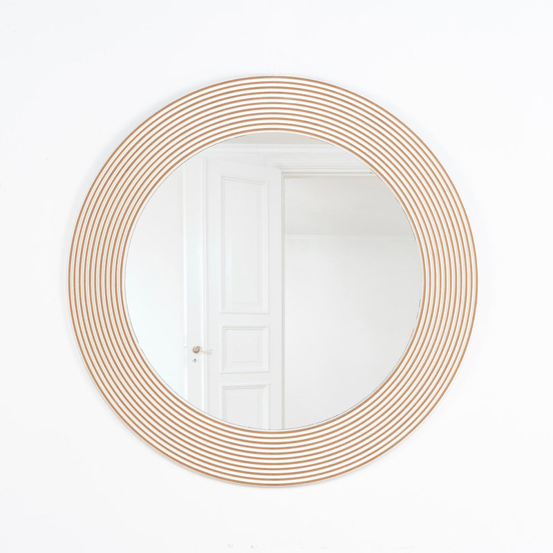 Dycus Wood Flat Wall Mirror