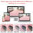 5 ft x 8 ft Soft Fluffy Area Rug,Plush Memory Foam Rug with Non-Slip Backing,Pink-1842744452-1842490197