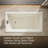 Tea-for-Two 66-In x 36-In Drop-in/Undermount Whirlpool Bath, Reversible Drain-51403849