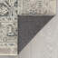 Tapis oriental gris en coton Peton-1299000677