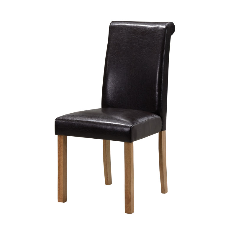 Leola Upholstered Dining Chair, Black