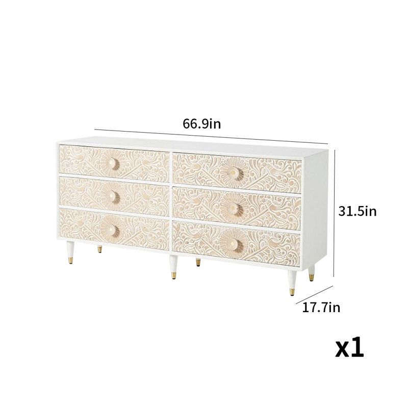 Buffet European Retro Fashion, Blanc
