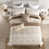 Brun / rayures blanches
