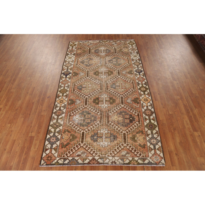 Brown & Orange Vintage   Area Rug 5x9