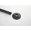 Bras de douche en acier inoxydable noir mat, et contre la corrosion, installation sans effort Pratiques de nettoyage Facile à nettoyer, se connecte en toute sécurité pour une grande