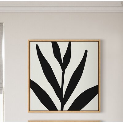 Sylvie Modern Botanical Neutral Abstract 1 Framed Canvas By The Creative Bunch Studio 22X22 Natural -  Red Barrel Studio®, F6D3DD41E03F4E738F7C4D731F89449E