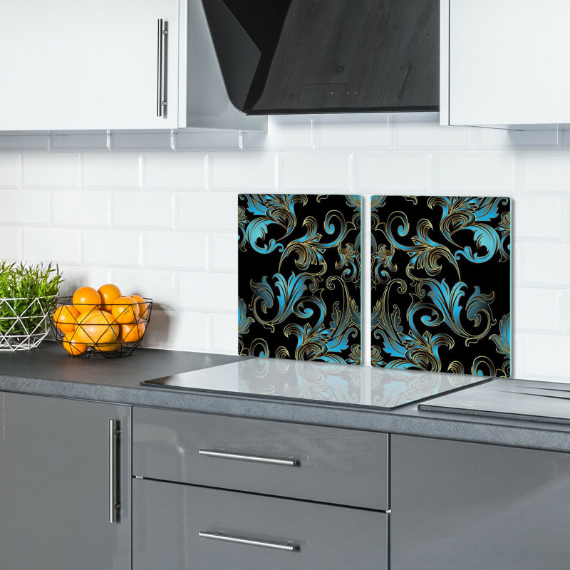 Mcburney Tempered Glass Chopping Board, 52cm x 30cm