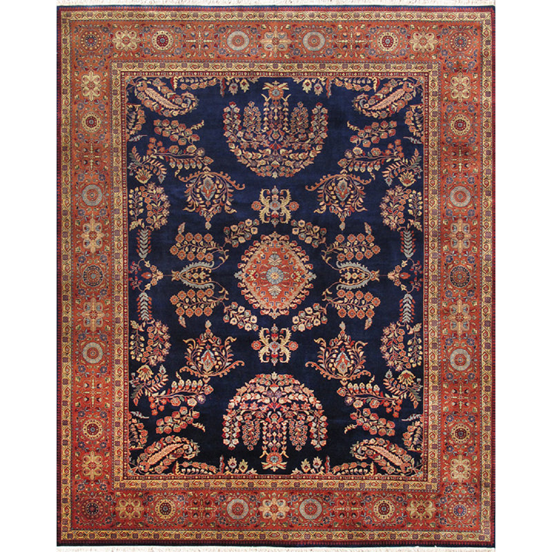 Azerbaijan Hand Knotted Wool Oriental Area Rug, Rectangle 8'5" x 11'8"