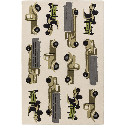 Bledsoe Rectangle Abstract Wool Rug