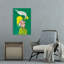 Art mural fantaisiste avec oiseau-129005212