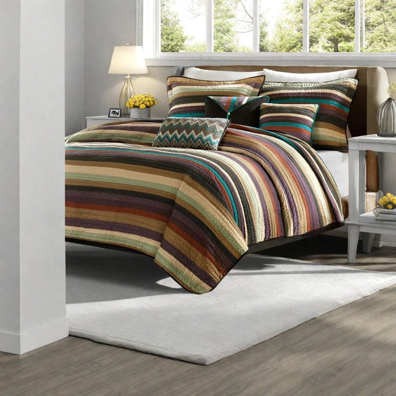Reversible Bedding Sets, Full Queen Microfiber Cotton Rustic Home Style