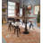 Upholstered Genuine Leather Adjustable Height Counter Stool with Iron Frame-83971091