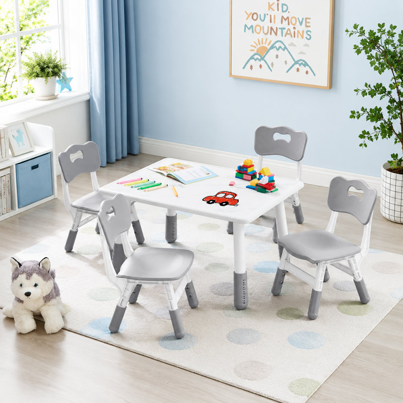 Toddler Table and 4 Chairs Set