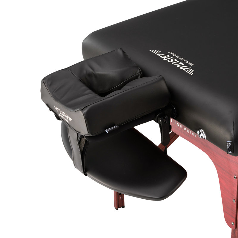 Ensemble de table de massage portative 31 "Master Massage Montclair Pro Master, Noir / rouge