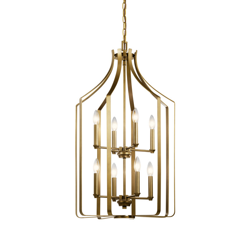 8 - Light Dimmable Geometric Chandelier
