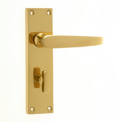 Victorian Straight Bathroom Door Handle