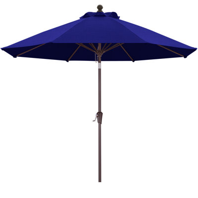 9' Olefin Market Umbrella with Tilt and Crank Lift