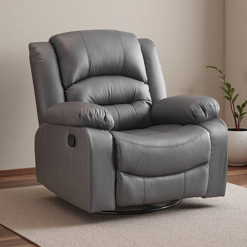 Balcony Multi-Functional 360° Swivel Recliner, Dark Gray
