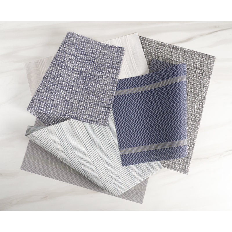 Callicoat Bow Knot Textiline Placemat, Gray