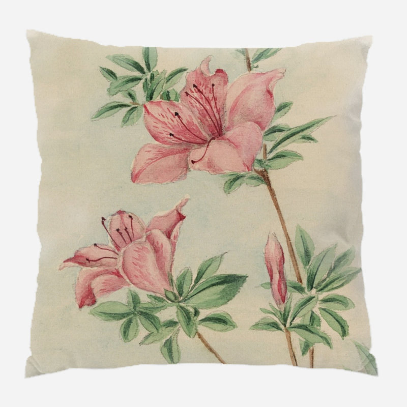 Coussin rétro Araiza, Microsuède, Intérieur