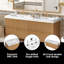 Meuble-lavabo 59 po avec double lavabo et tiroirs SMC